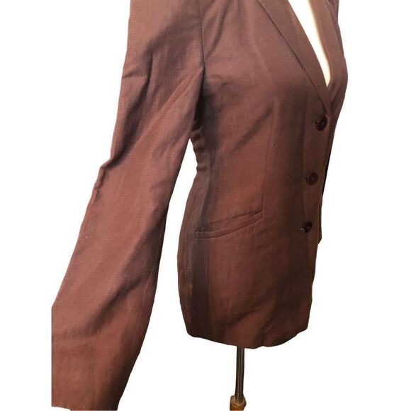 Express linen long line button front vintage 90 blazer Size 2 - Picture 5 of 13